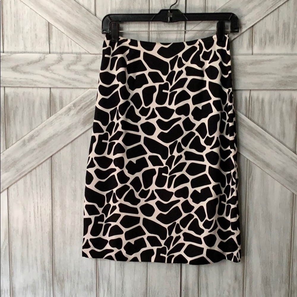 Animal print silk INC skirt size 2